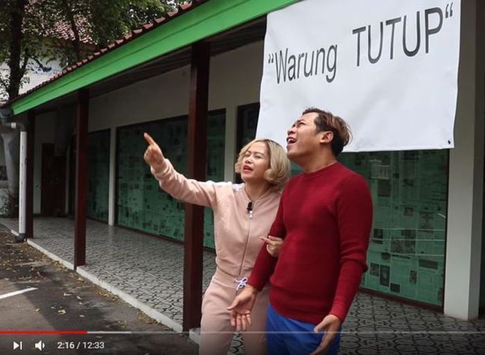 Kondisi rumah makan Lucinta Luna dan Abash.