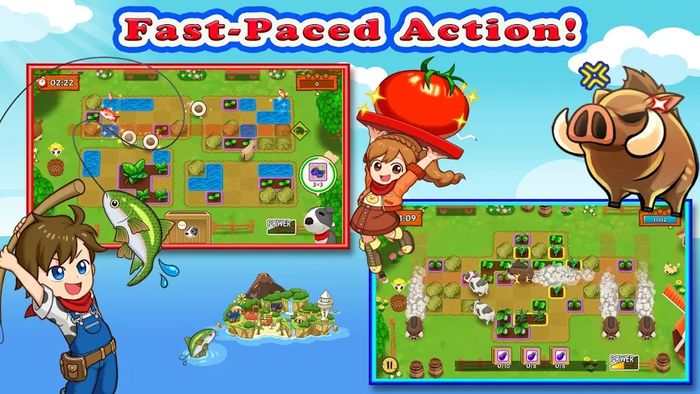 Harvest Moon: Mad Dash has a simulation system with a touch of puzzle mechanics