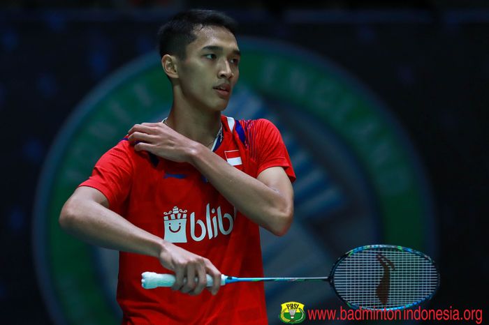 Jonatan Christie terhenti pada babak pertama All England Open 2020 usai kalah dari Lee Zii Jia (Malaysia), di Arena Birmingham, Inggris, Rabu (11/3/2020).