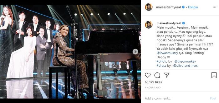 Maia Estianty Dibuat Bingung Memilih Tetap Bermain Musik Atau Pensiun Saja 