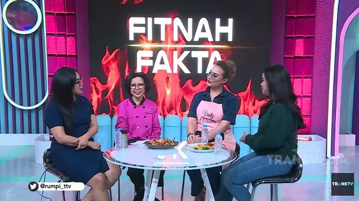 Mama Venty saat jadi bintang tamu RUMPI