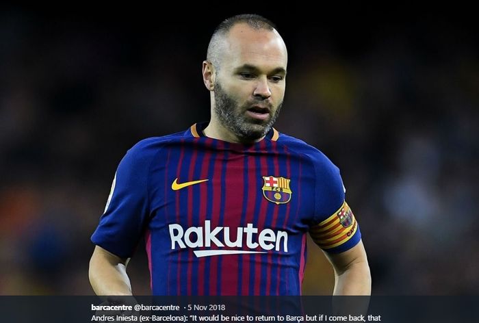 Eks gelandang tengah Barcelona, Andres Iniesta.