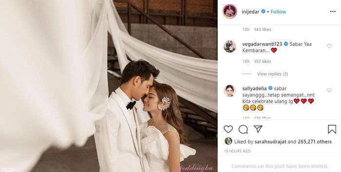 Komentar semangat untuk Jessica Iskandar