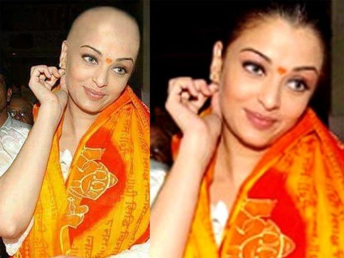 Viral foto <a href='https://bogor.tribunnews.com/tag/aishwarya-rai' title='Aishwarya Rai'>Aishwarya Rai</a> berkepala <a href='https://bogor.tribunnews.com/tag/botak' title='botak'>botak</a>.