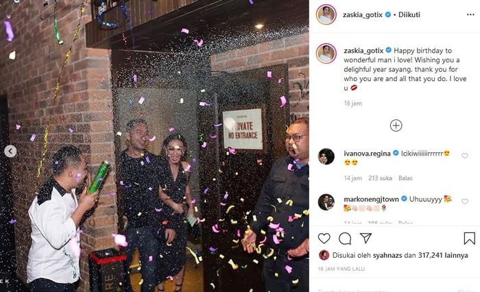 Zaskia Gotik mulai terang-terangan tunjukkan kemesraanya dengan Sirajuddin Mahmud.
