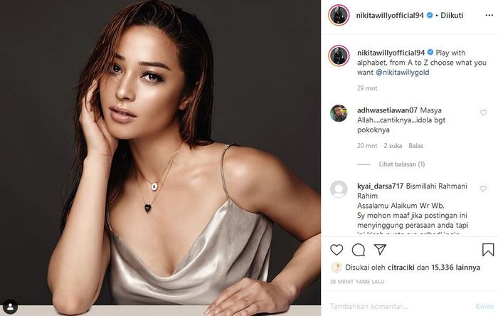 Pamer Foto Dengan Baju Dengan Belahan Dada Rendah Nikita Willy Dapat Pujian Dari Netizen Eksotis