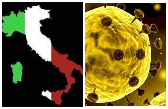Ilustrasi virus corona di <a href='https://pontianak.tribunnews.com/tag/italia' title='Italia'>Italia</a>.
