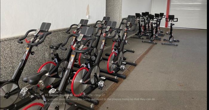 Sepeda khusus latihan yang dikirimkan kepada semua pemain Bayern Muenchen.