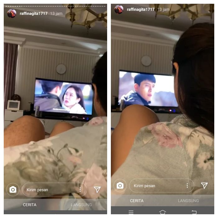 Raffi Ahmad temani <a href='https://style.tribunnews.com/tag/nagita-slavina' title='Nagita Slavina'>Nagita Slavina</a> nonton drama korea