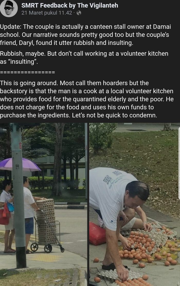 Foto-foto pasangan yang berusaha menyelamatkan sisa-sisa telur yang hancur membuat berbagai opini tentang mereka bertebaran.