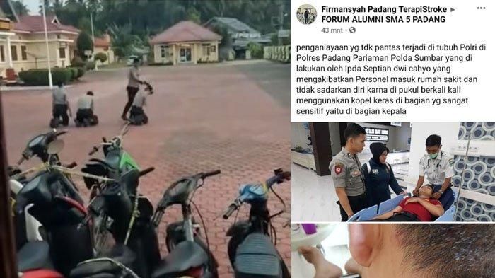 Viral video 3 Bintara dipukul Perwira di Polres Padang Pariaman