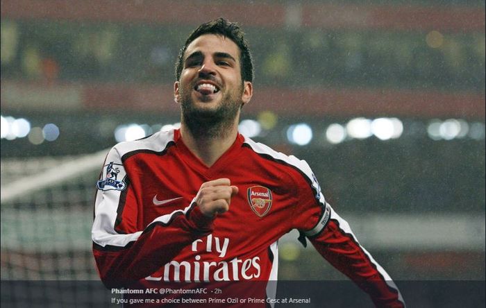 Cesc Fabregas saat masih berseragam Arsenal.