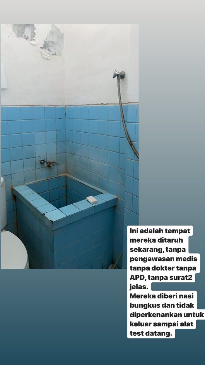 Tempat dimana Tony dan Isis di karantina dan tidak diperbolehkan keluar Instagram @nanamirdad_
