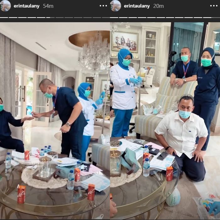 Tenaga medis yang ada di rumah Andre Taulany
