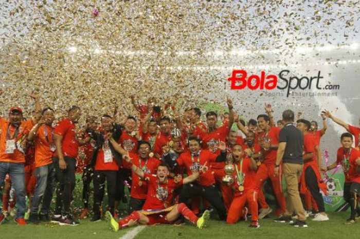Persija Merayakan Juara Liga 1 2018