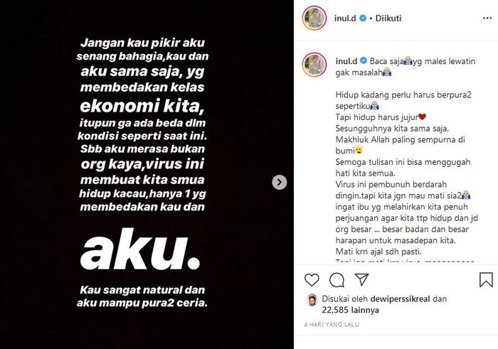 Inul Daratista Sebut Harta Duniawi Tak Selalu Buat Bahagia Aku Sendiri Sejujurnya Pengin Nangis Semua Halaman Nova