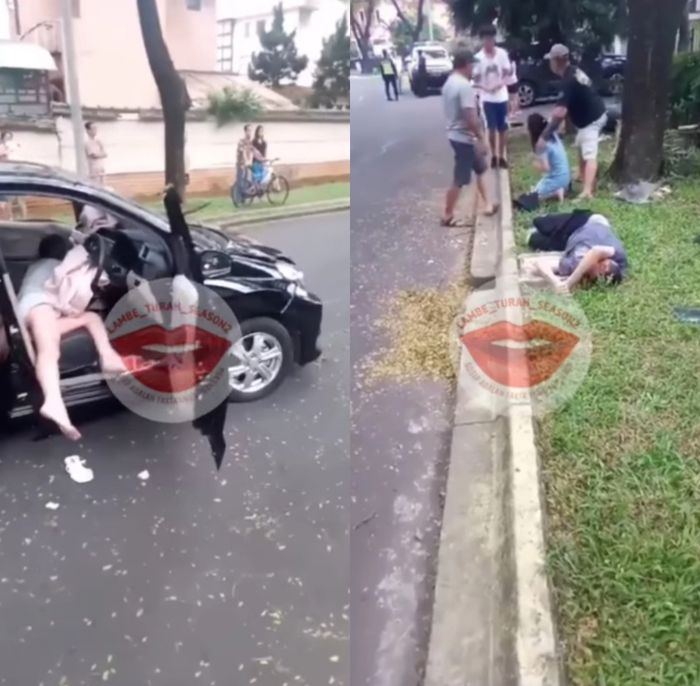 Viral wanita tabrak seorang pria hingga meninggal dunia