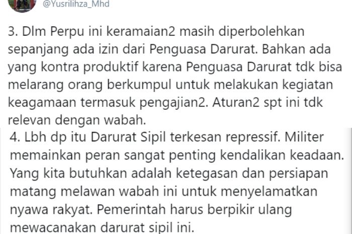 Unggahan Yusril Ihza Mahendra