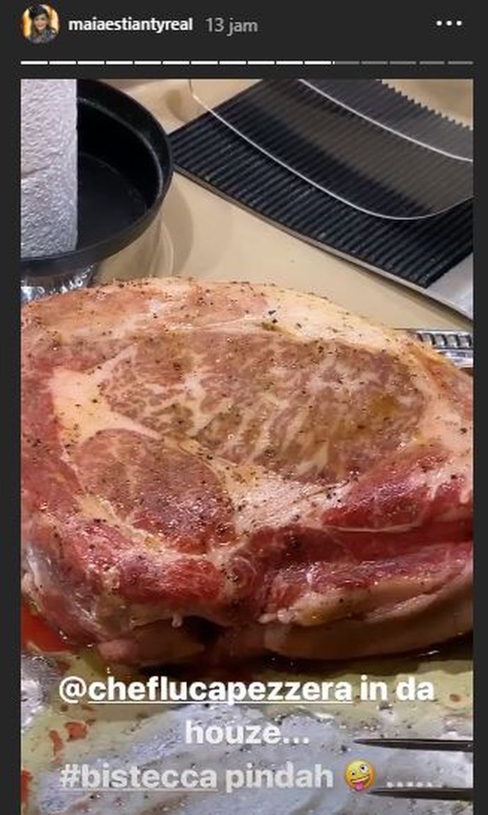 Masakan Chef luca untuk Maia Estianty