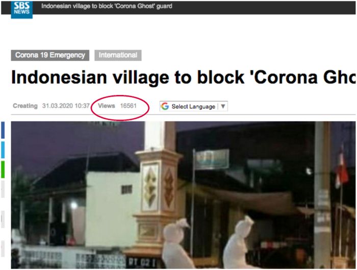 Berita aksi nyamar jadi Pocong demi jaga warga dari virus Corona viral di Korea Selatan