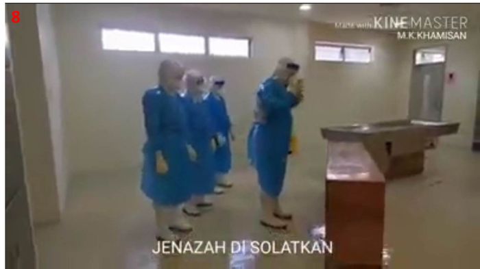 Penanganan jenazah Covid-19. (Facebook)