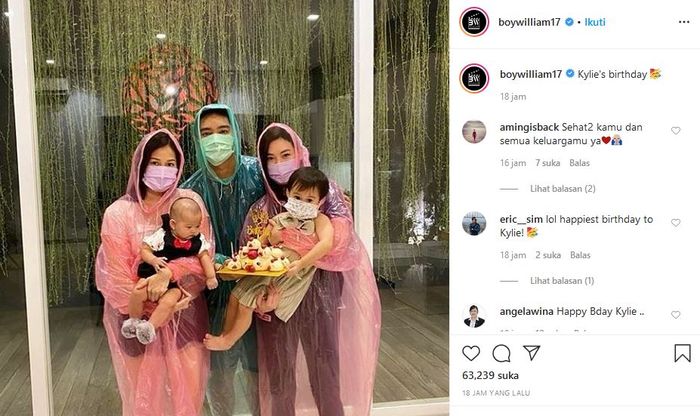 Boy William nekat buat acara ulang tahun keponakannya di tengah wabah corona.