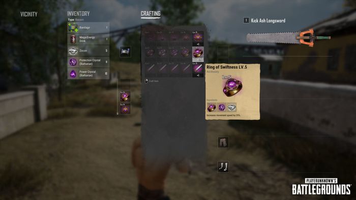 Sistem crafting dihadirkan dalam mode Fantasy BR