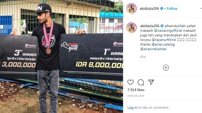 Instagram @abidzzia206Potret Abid Zia yang digugat cerai Raya Kitty