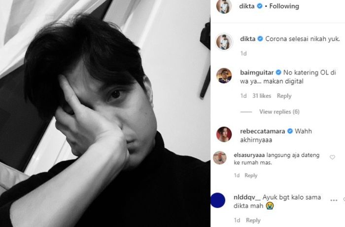 Dikta Pernah Posting Soal Nikah