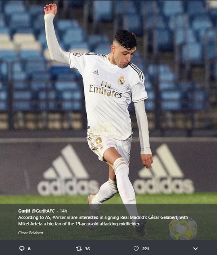 Youngster Serba Bisa Real Madrid, Cesar Gelabert