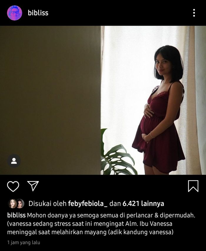 Unggahan Bibi Ardiansyah soal kondisi Vanessa Angel
