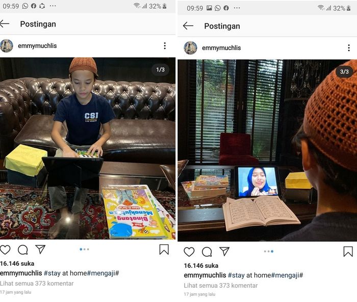 Noah Sinclair belajar mengaji