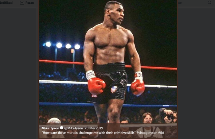 Legenda tinju dunia, Mike Tyson. 