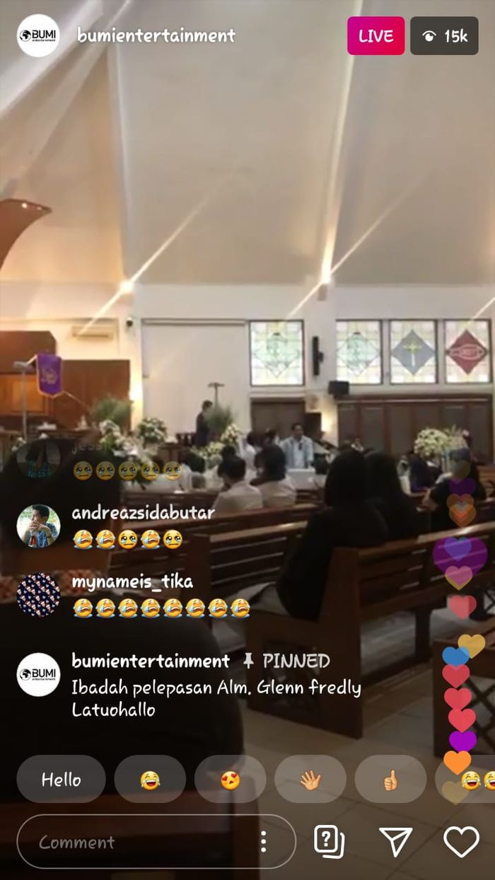 Detik-detik ibadah pemakaman <a href='https://kupang.tribunnews.com/tag/glenn-fredly' title='Glenn Fredly'>Glenn Fredly</a>