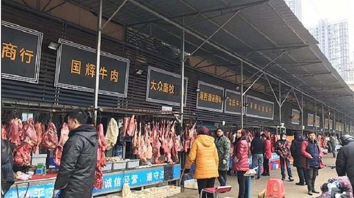 Pasar hewan Wuhan.