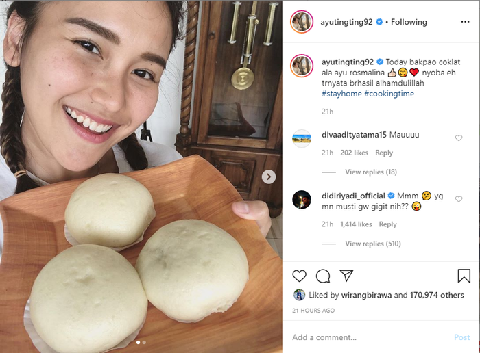 Unggahan Ayu Ting Ting Instagram.com/ayutingting92
