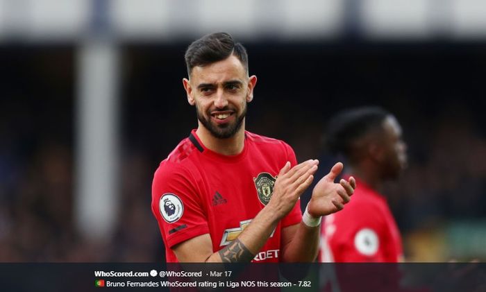 Gelandang serang Manchester United, Bruno Fernandes.