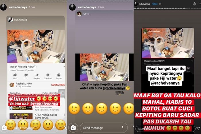 Tanggapan netizen terhadap Rachel Vennya