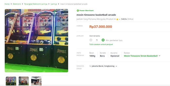 Harga mesin basket (Tribunnews.com)