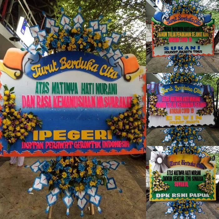 Karangan bunga untuk Ketua RTSewakul