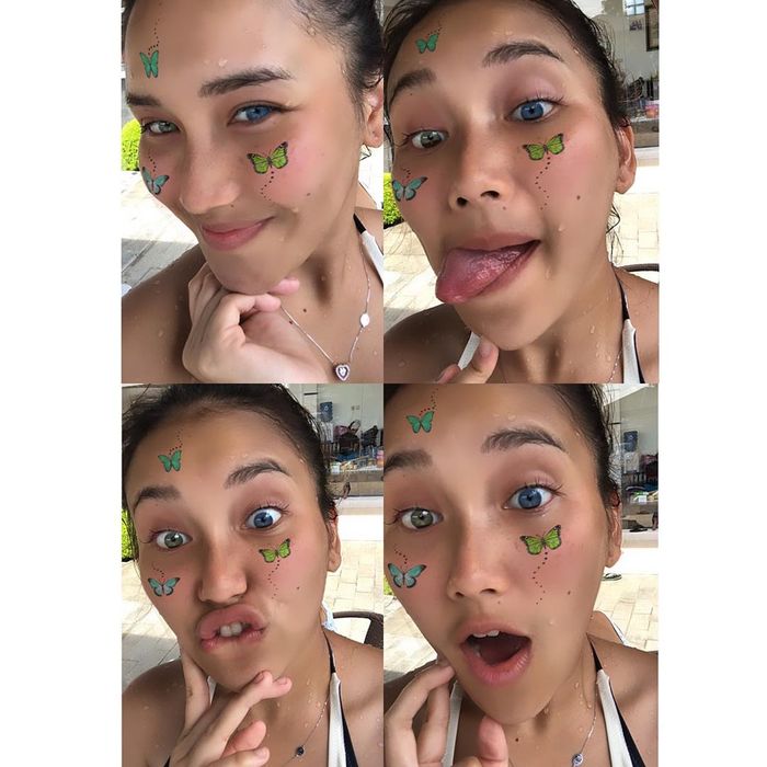 Selfie Pakai Filter, Kulit Ayu Ting Ting Disebut Mulai Gosong oleh Netizen, Terlalu Sering Berjemur?