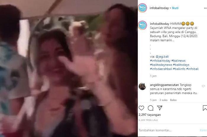 Viral bule di Bali pesta tak patuhi anjuran social distancing