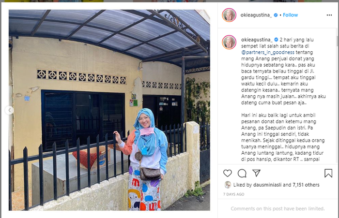 Rumah masa kecil Okie Agustina