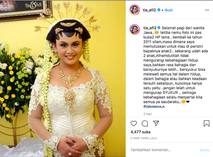 Foto Pernikahan Tia AFI