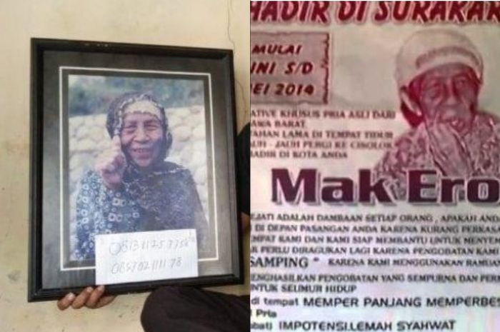 Pengobatan alternatif Mak Erot bisa memperbesar alat vital pria.
