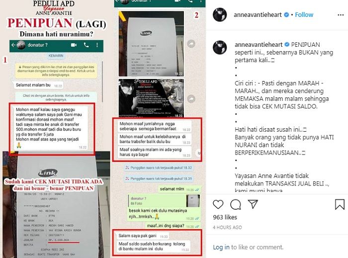 Anne Avantie murka niat baiknya menyumbang APD dimanfaatkan pihak tak bertanggung jawab untuk menipu
