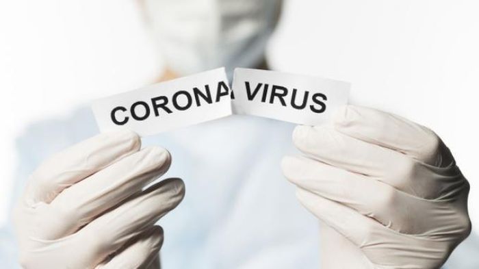 Ilustrasi virus corona.
