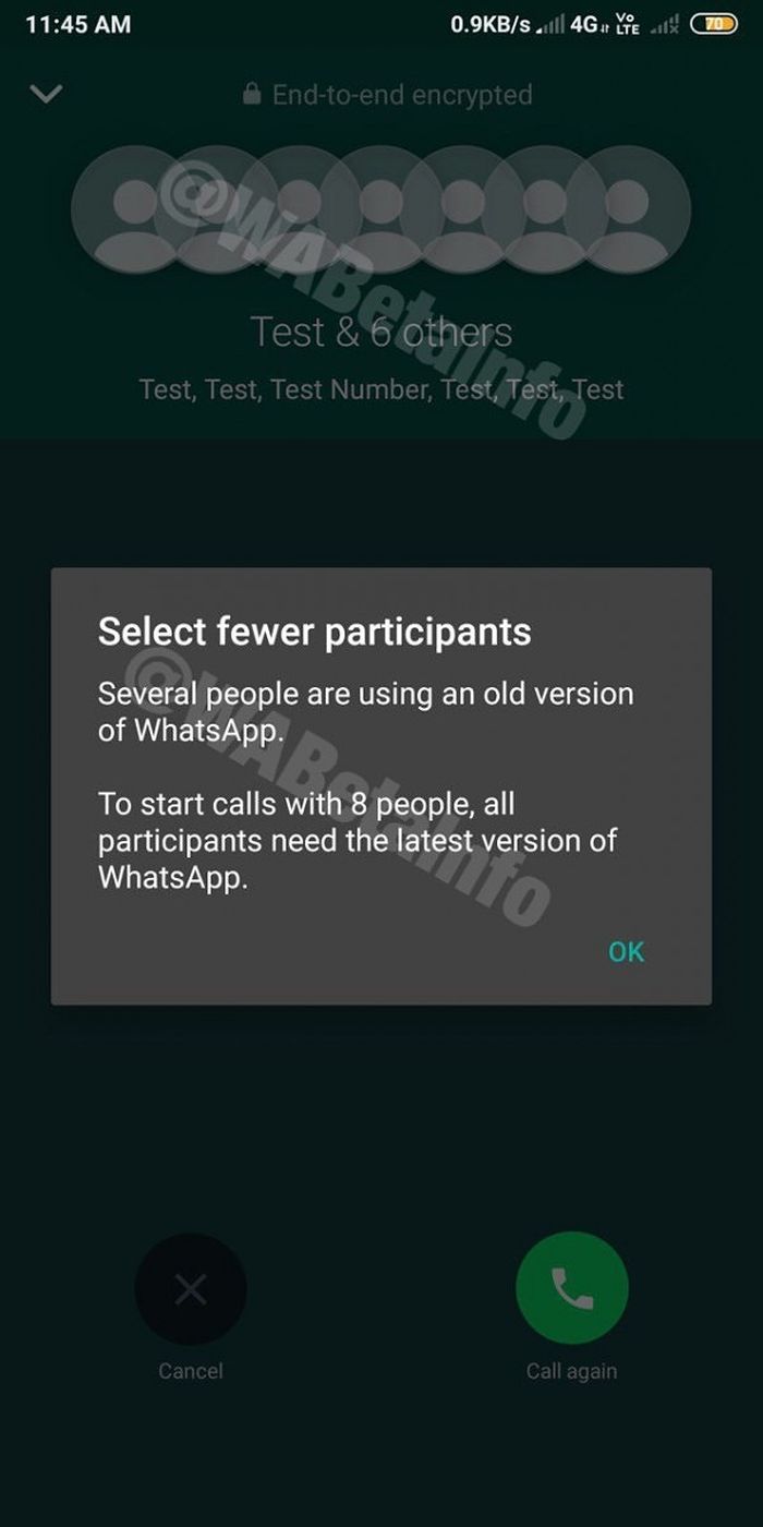 WABetaInfo__ Bocoran kapasitas panggilan video call grup WhatsApp