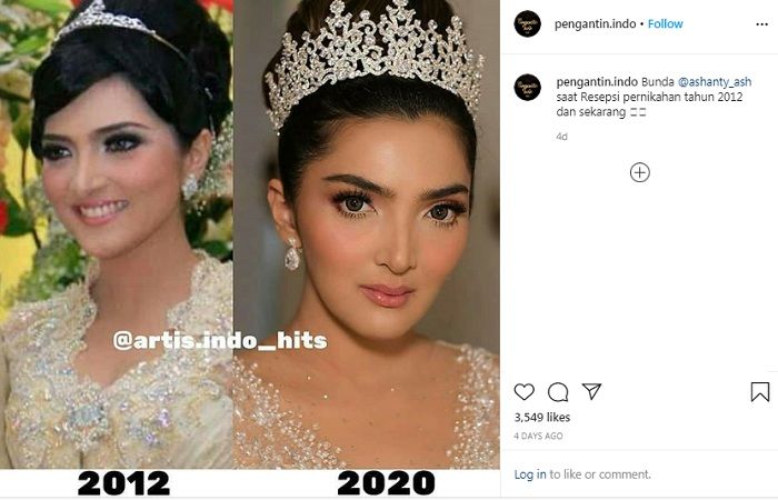 Penampilan Ashanty dulu dan sekarang
