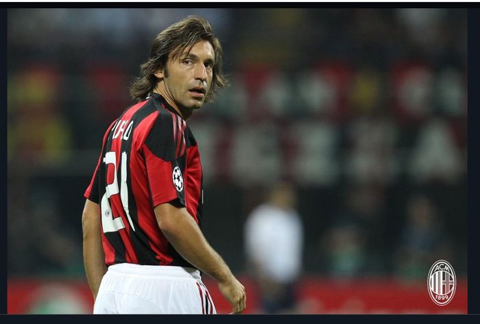 Andrea Pirlo saat memperkuat AC Milan.